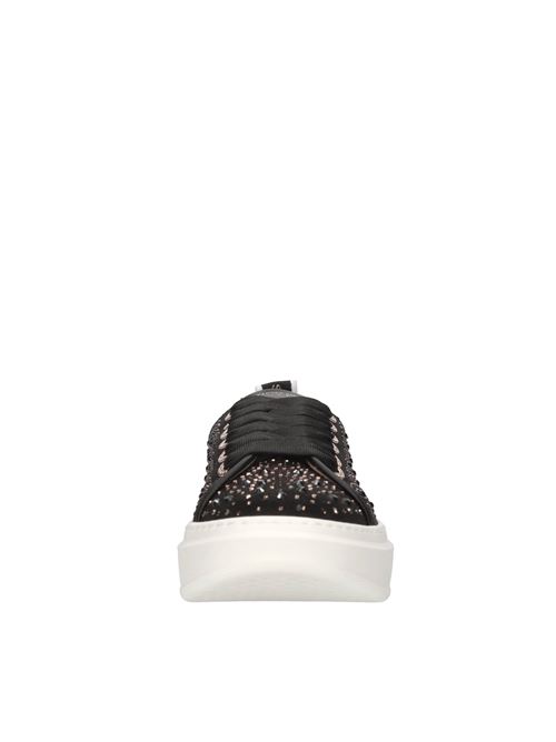 Sneakers in pelle e tessuto e strass ALEXANDER SMITH | WEMBLEY WOMAN WYW 0086NERO